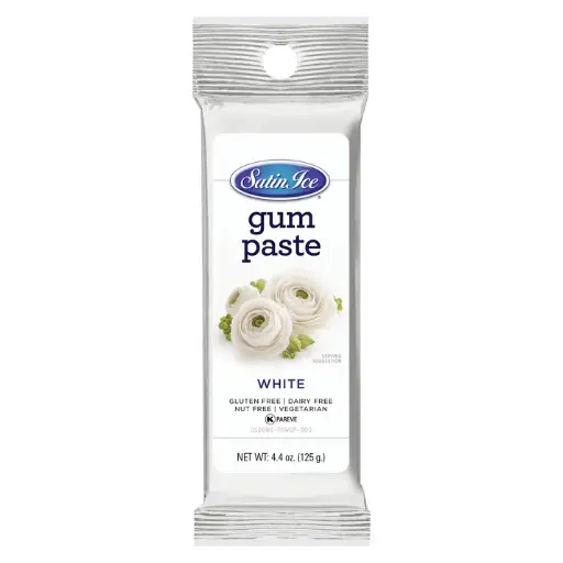 Satin Ice Gum Paste 4.4 oz White