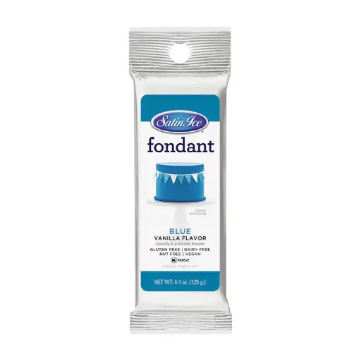 Satin Ice Fondant Blue 4.4 oz