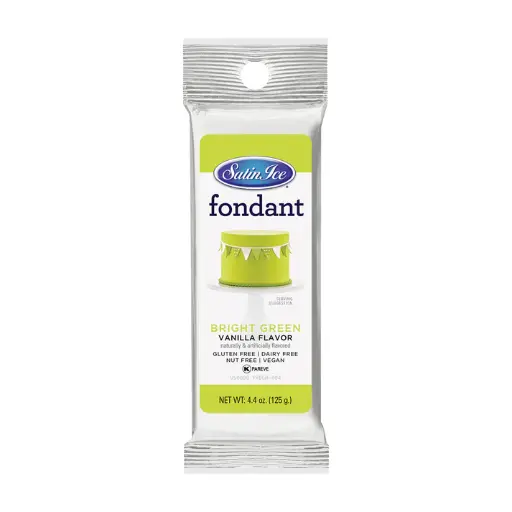 Satin Ice Fondant 4.4 oz Bright Green