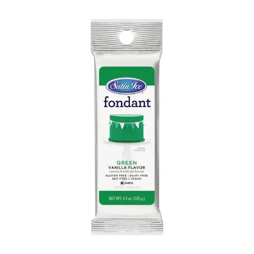 Satin Ice Fondant Green 4.4 oz