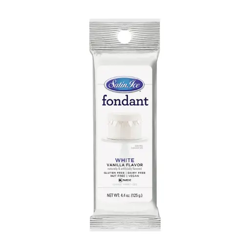 Satin Ice Fondant White 4.4 oz