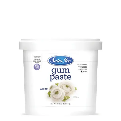 Satin Ice Gum Paste White 2lbs