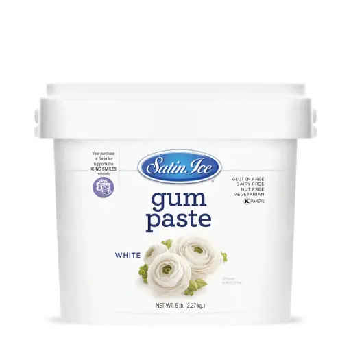 Satin Ice Gum Paste White 5lbs