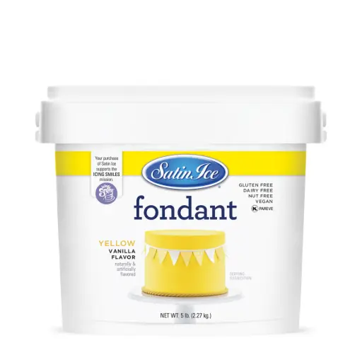 Satin Ice Fondant 5lbs Yellow