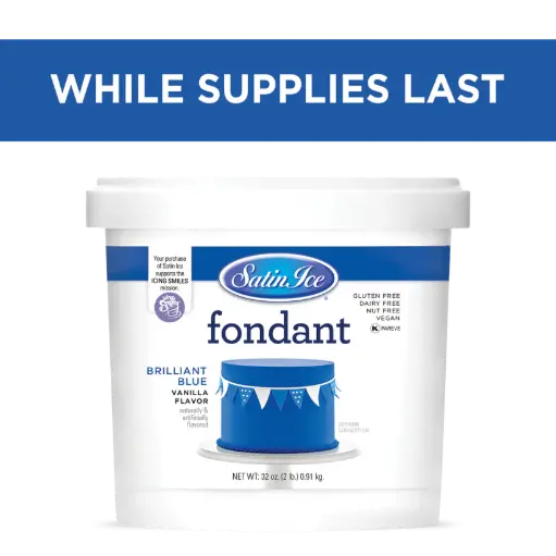Satin Ice Fondant 2lbs Brilliant Blue