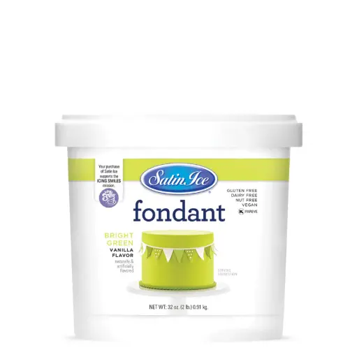 Satin Ice Fondant 2lbs Bright Green